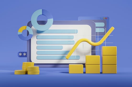 Supply Chain optimization charts graphic