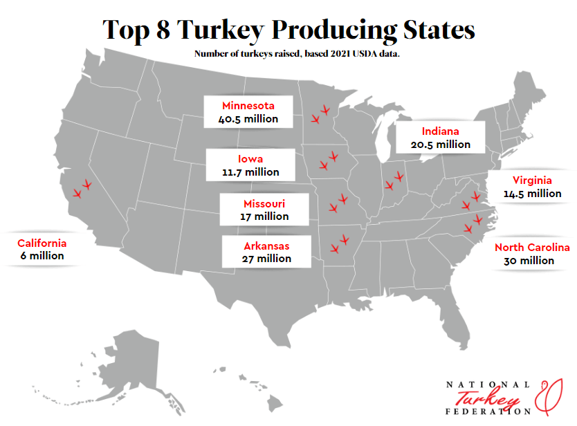 turkey producing states image nov 2024